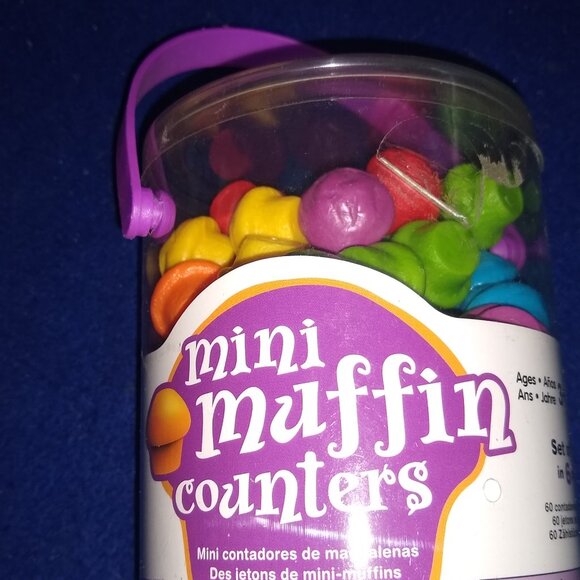Learning Resources Mini Muffin Counters Set of 60 in 6 Colors New - Picture 2 of 2